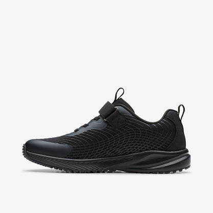 Clarks Kids Deyes Dash Youth Black/Black