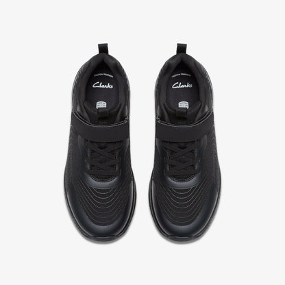 Clarks Kids Deyes Dash Youth Black/Black