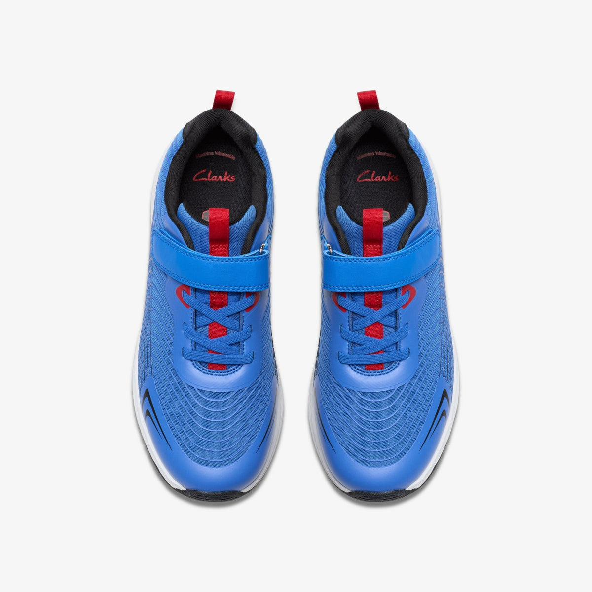 Clarks Kids Deyes Dash Youth Blue Synthetic