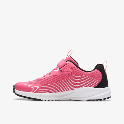 Clarks Kids Deyes Dash Youth Pink Synthetic