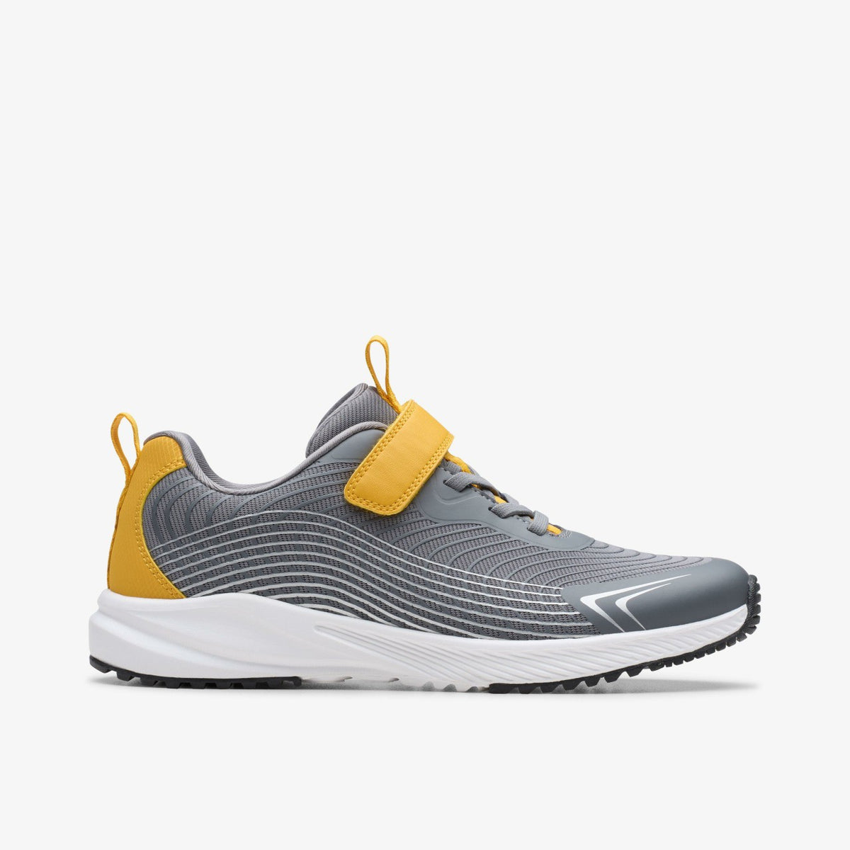 Clarks Kids Deyes Dash Youth Grey Synthetic