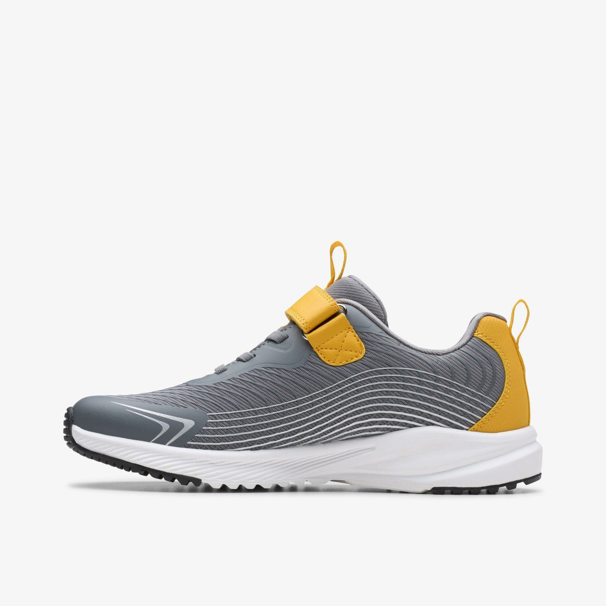 Clarks Kids Deyes Dash Youth Grey Synthetic