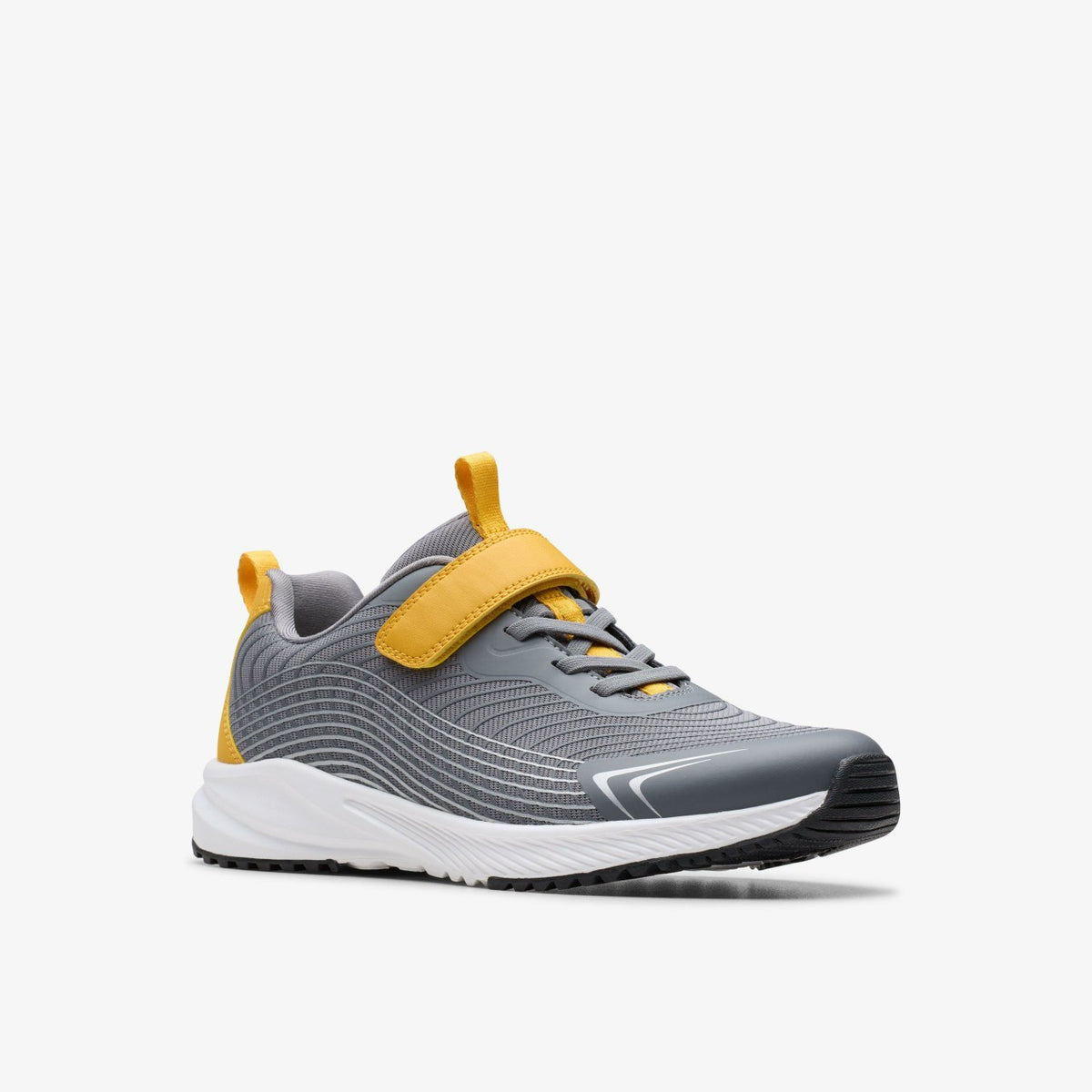 Clarks Kids Deyes Dash Youth Grey Synthetic