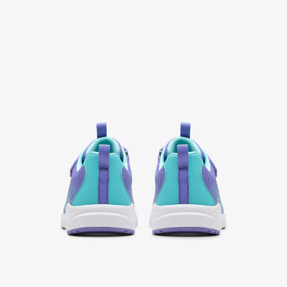 Clarks Kids Deyes Dash Youth Purple Synthetic