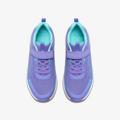 Clarks Kids Deyes Dash Youth Purple Synthetic