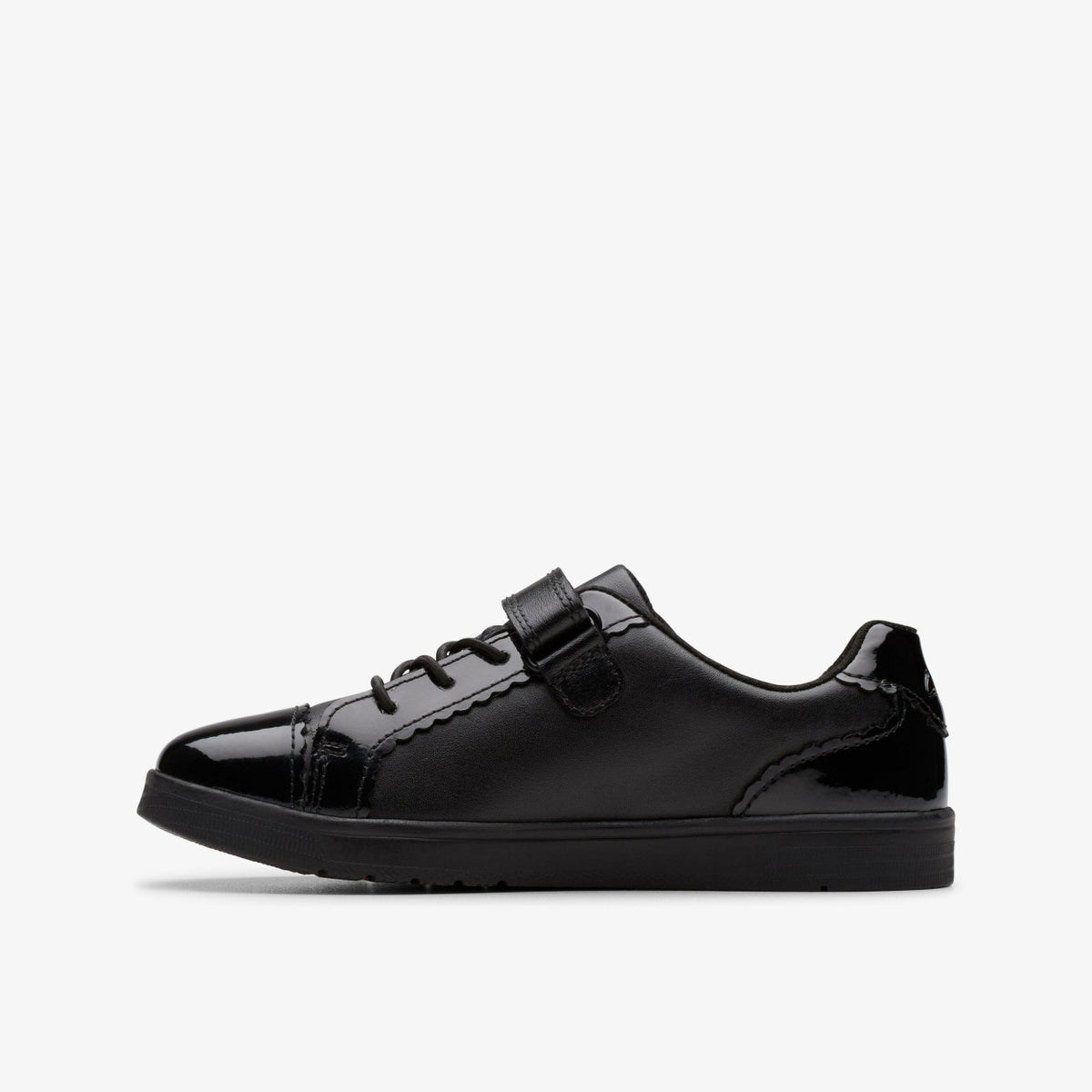 Clarks Kids Disco Charm Kid Black Leather