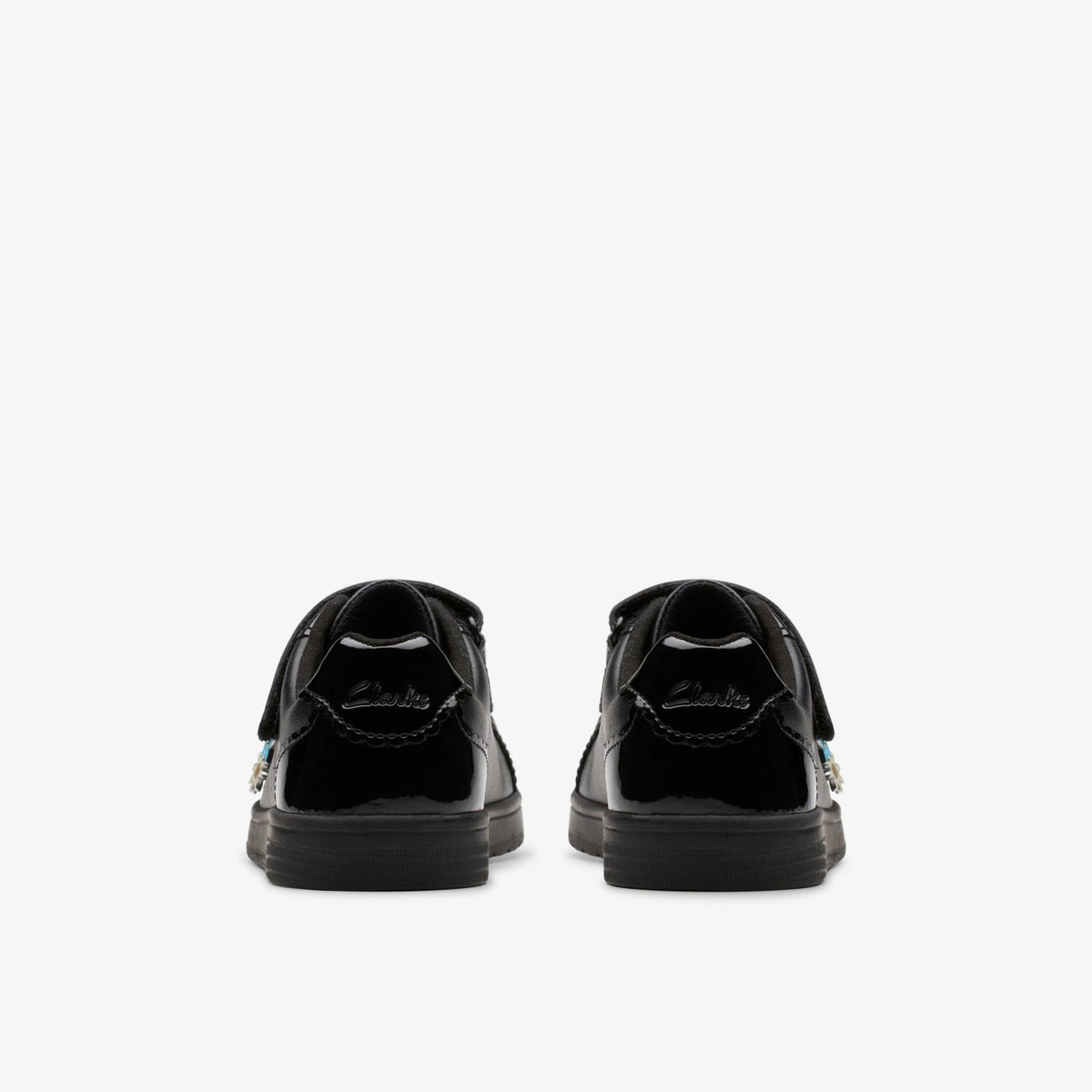 Clarks Kids Disco Charm Kid Black Leather