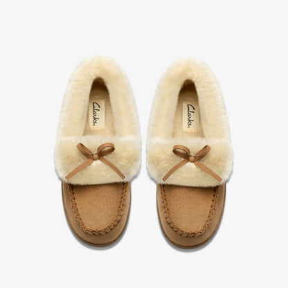 Clarks Women Leno Cosy Tan
