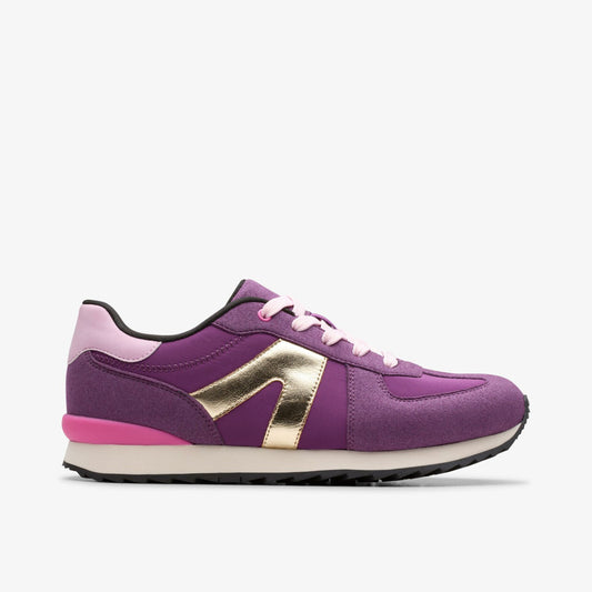 Clarks Kids Jaspen Vibe Youth Purple