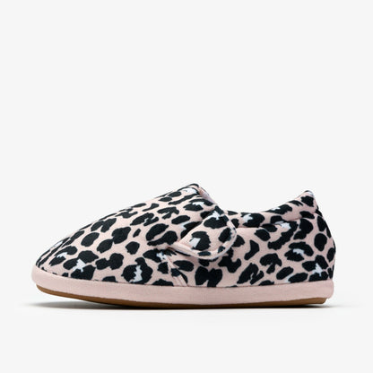 Clarks Kids Fluffy Snug Kid Blush Pink Print