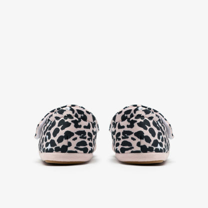 Clarks Kids Fluffy Snug Kid Blush Pink Print
