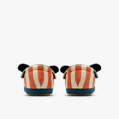Clarks Kids Fluffy Snug Toddler Orange Combination