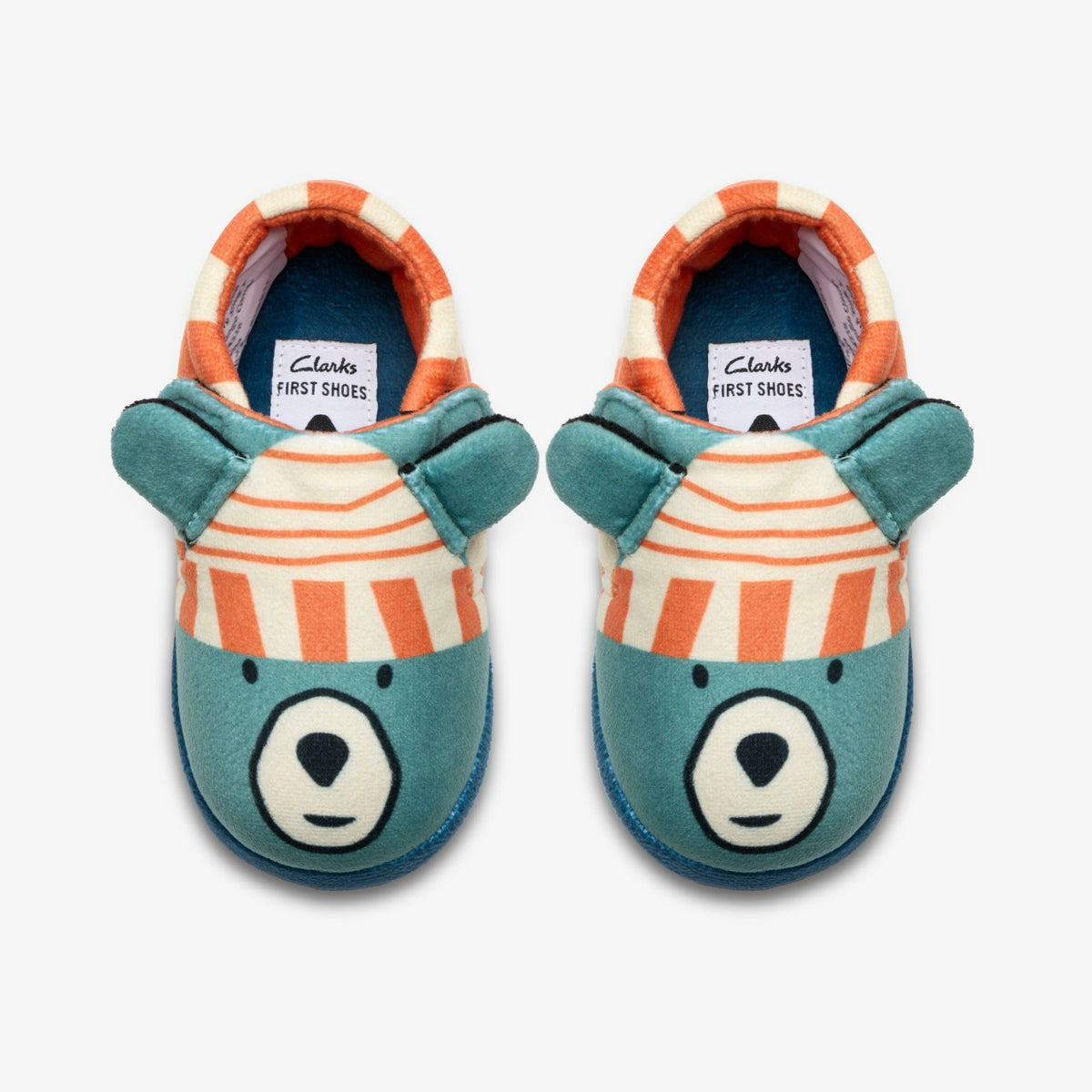 Clarks Kids Fluffy Snug Toddler Orange Combination