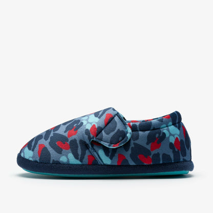 Clarks Kids Fluffy Snug Kid Blue Camo Combination