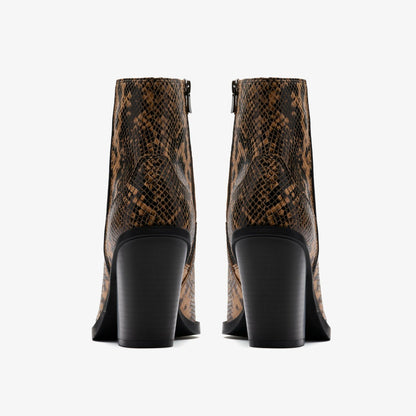 Clarks Women Kheda West Snake Print