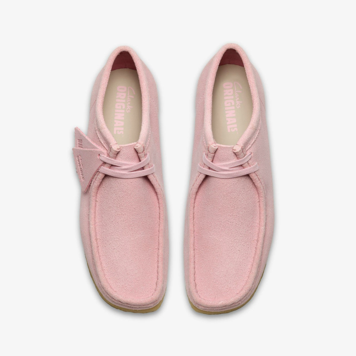 Clarks Men Wallabee Light Pink Suede