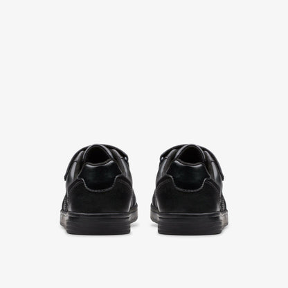 Clarks Kids Disco Pace Kid Black Leather