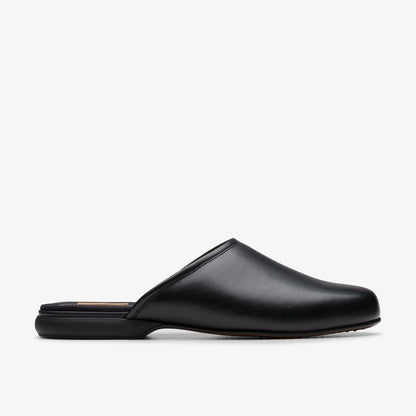 Clarks Men Harston Mule Black Leather