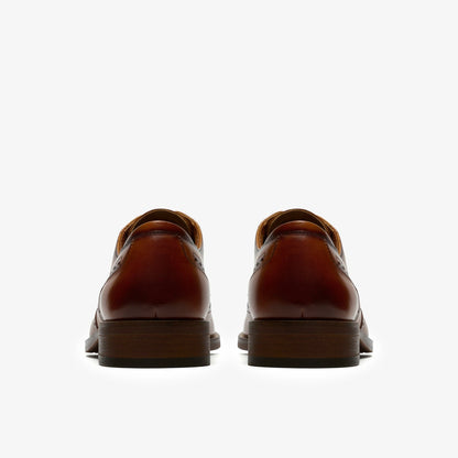Clarks Men Craft Remi Tip Tan Leather