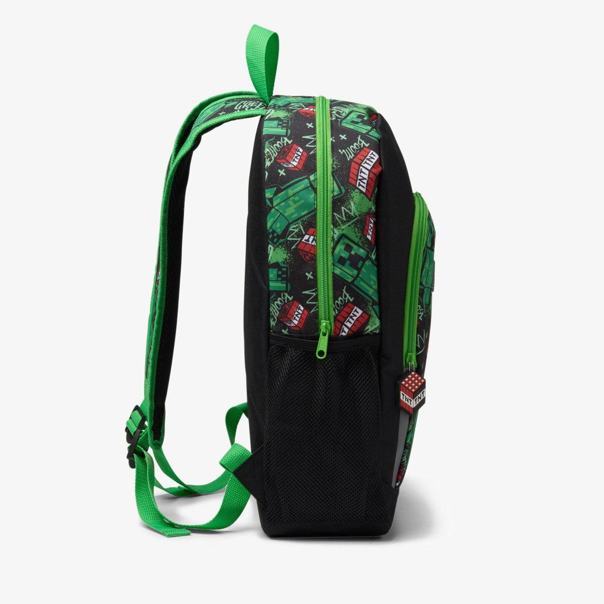 Clarks Kids Minecraft Large Backpack Black/Green
