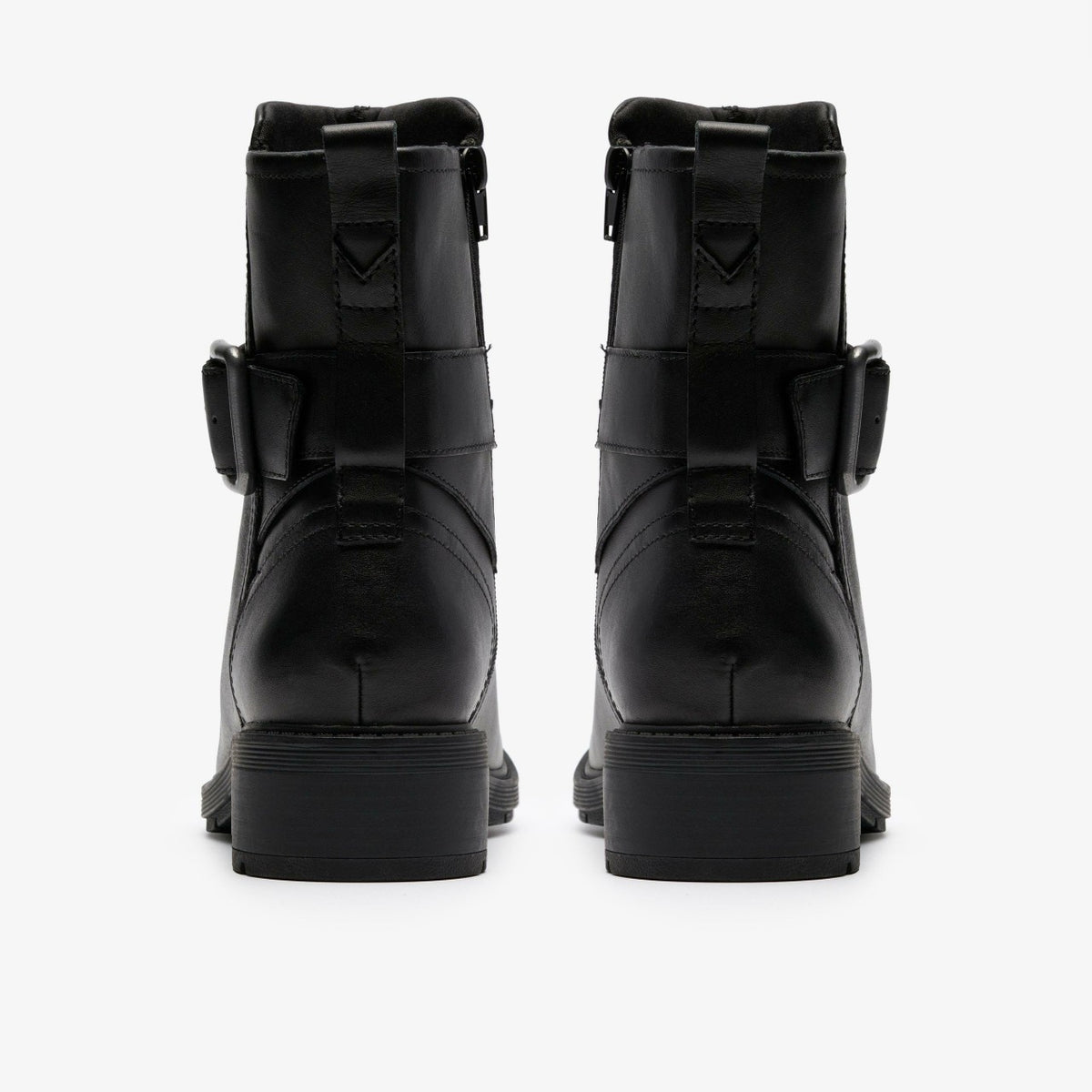 Clarks Women Hearth Buckle Black Leather