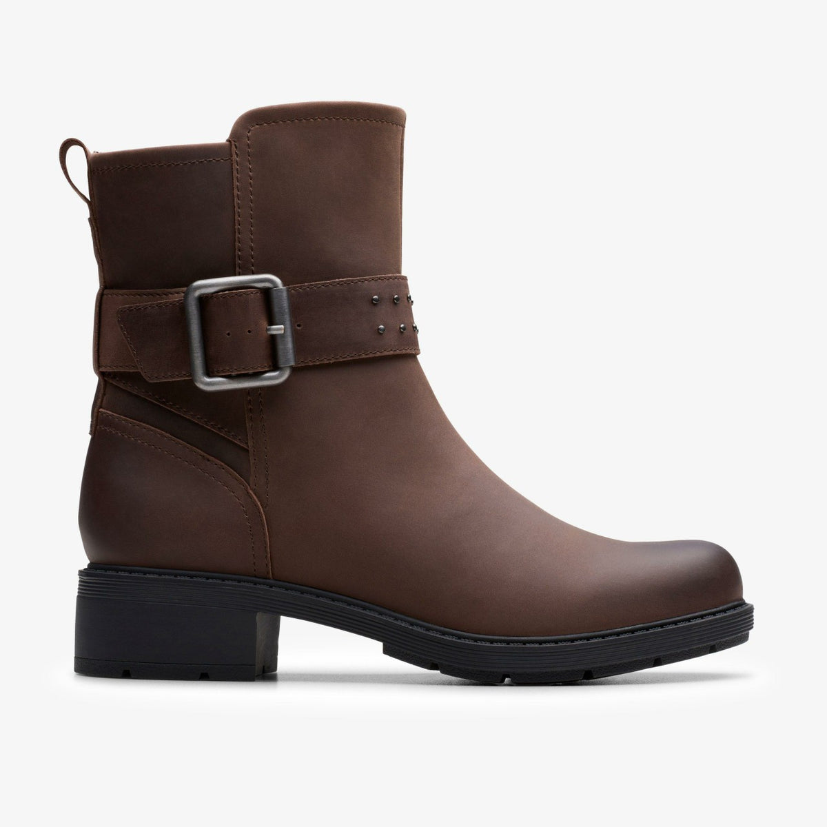 Clarks Women Hearth Buckle Dark Brown