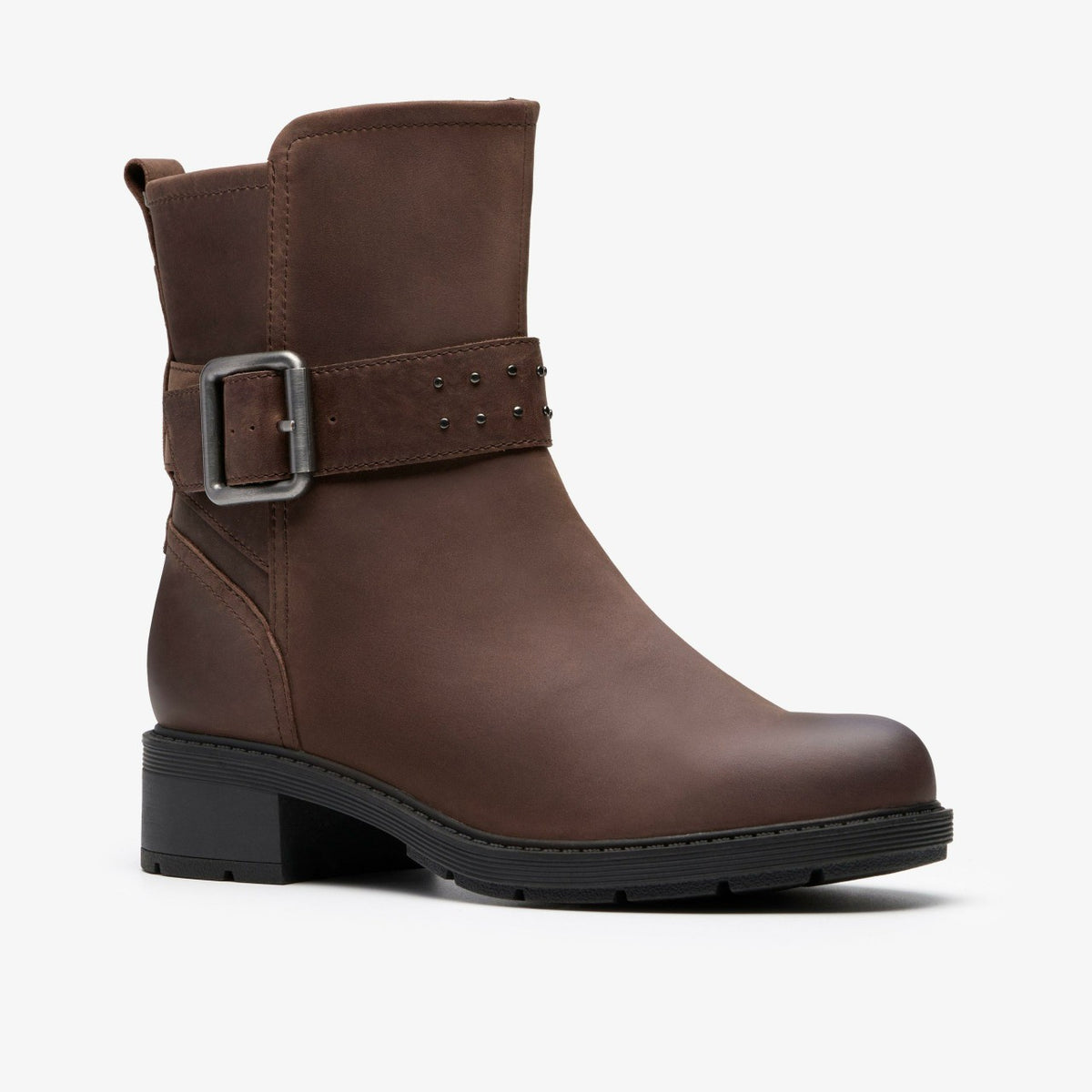 Clarks Women Hearth Buckle Dark Brown