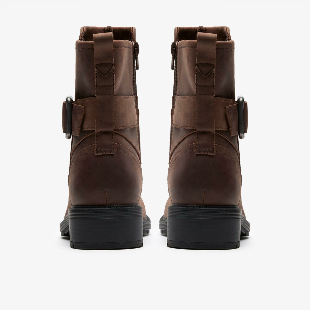 Clarks Women Hearth Buckle Dark Brown