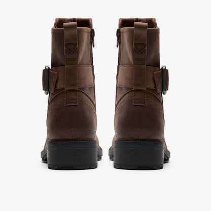 Clarks Women Hearth Buckle Dark Brown