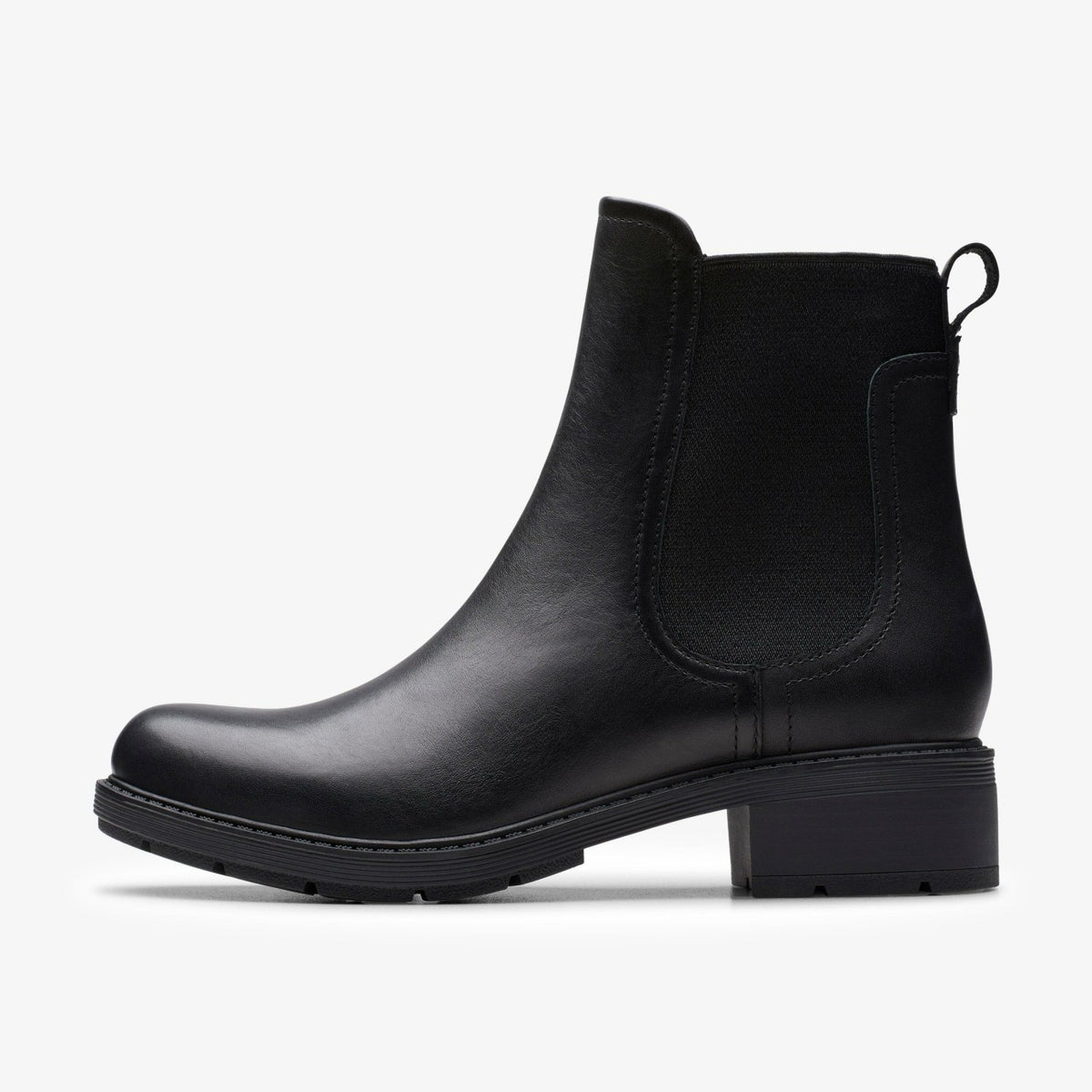 Clarks Women Hearth Top Black Leather
