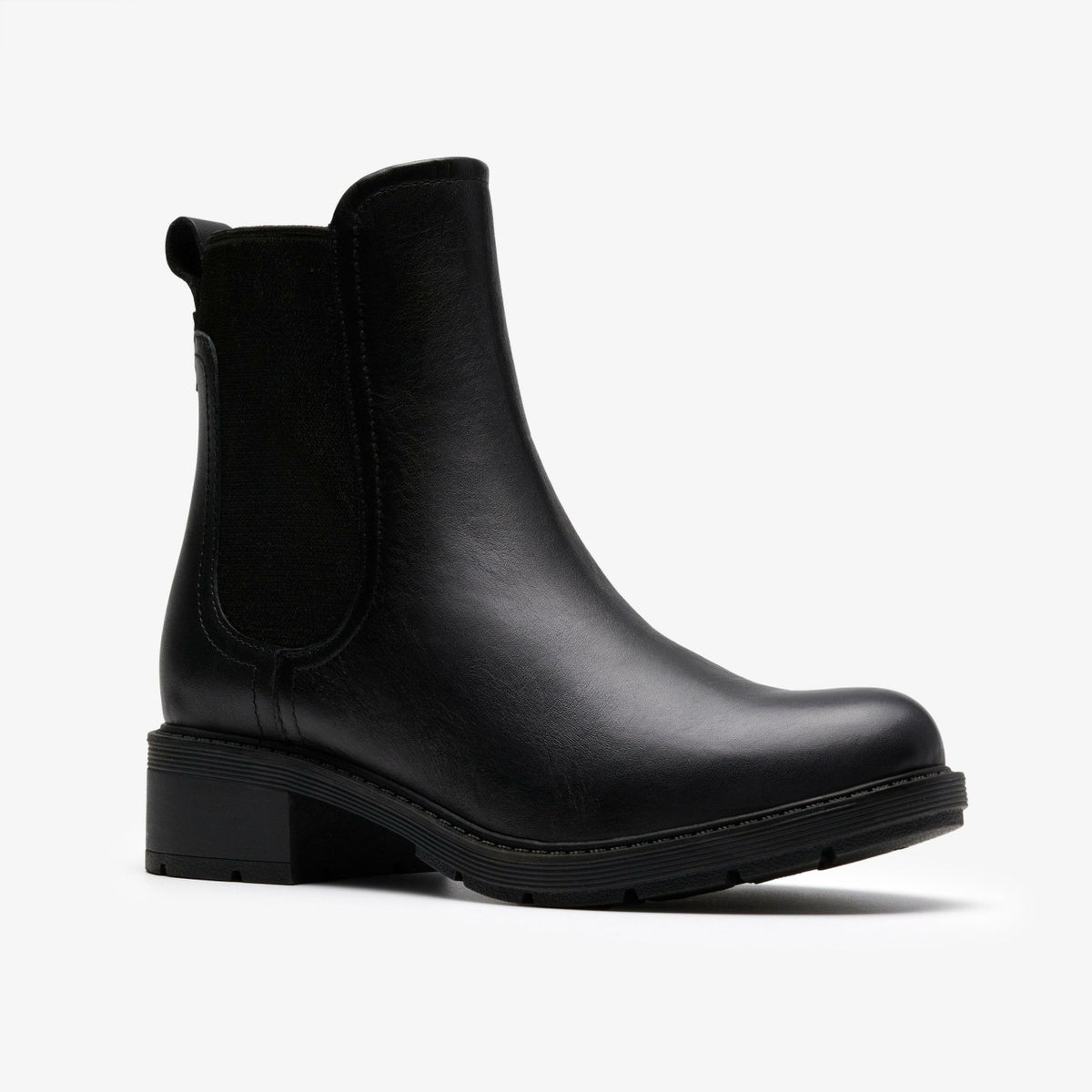 Clarks Women Hearth Top Black Leather