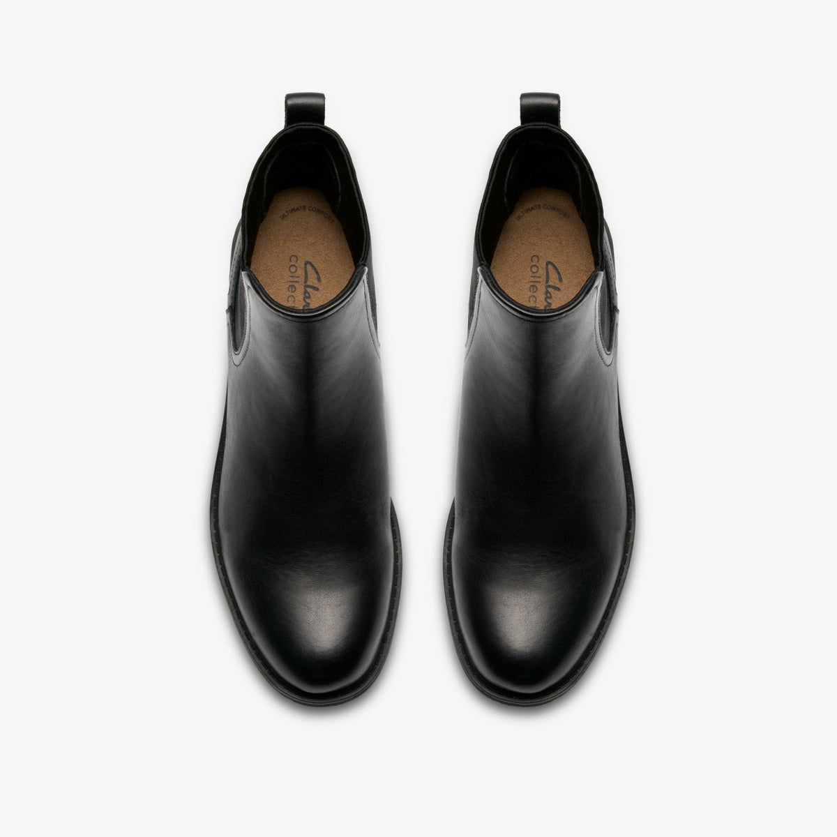 Clarks Women Hearth Top Black Leather
