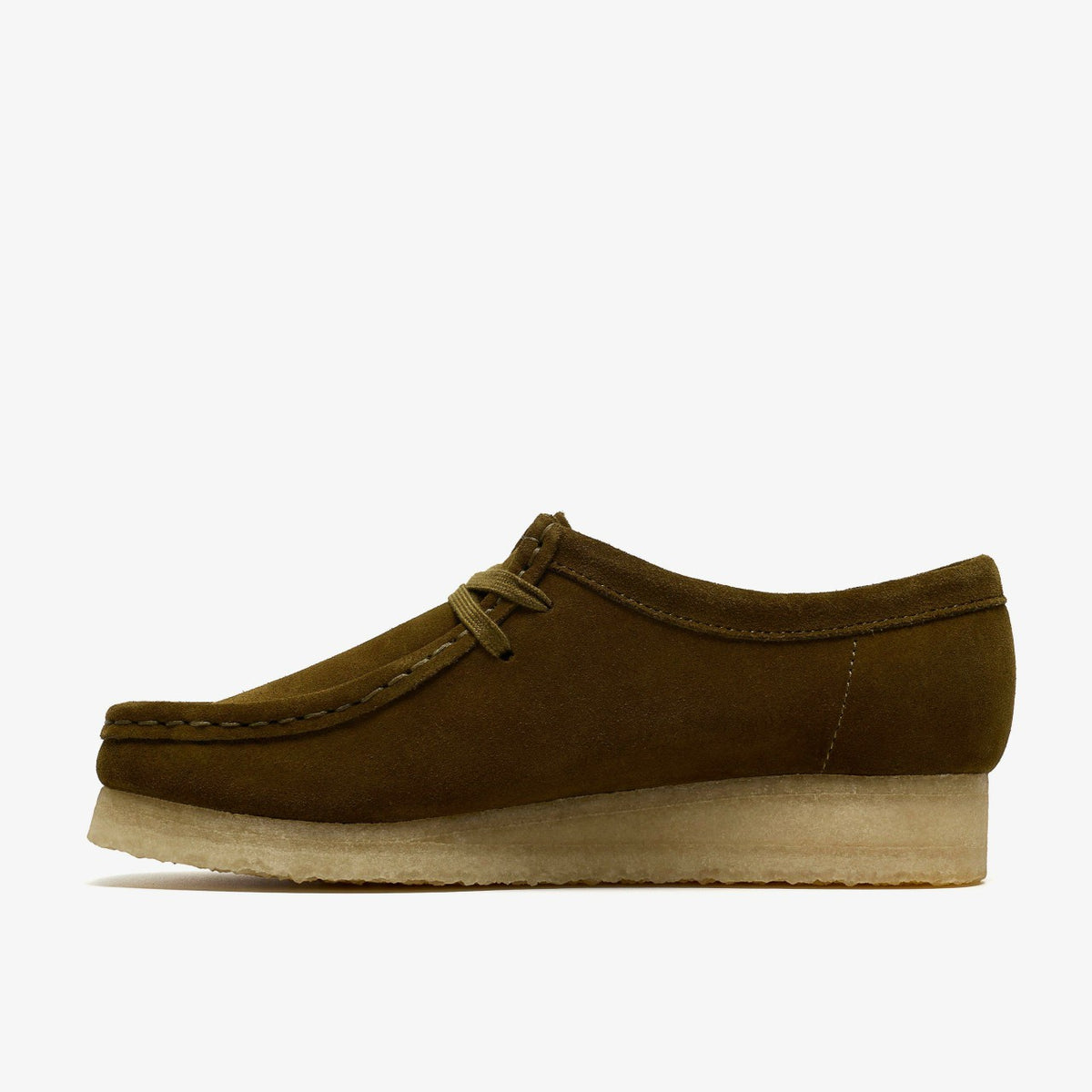 Clarks Women Wallabee Olive Suede