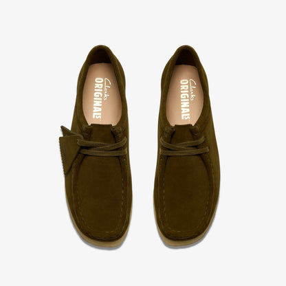 Clarks Women Wallabee Olive Suede
