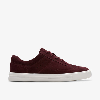 Clarks Women Makea Court Burgundy Suede