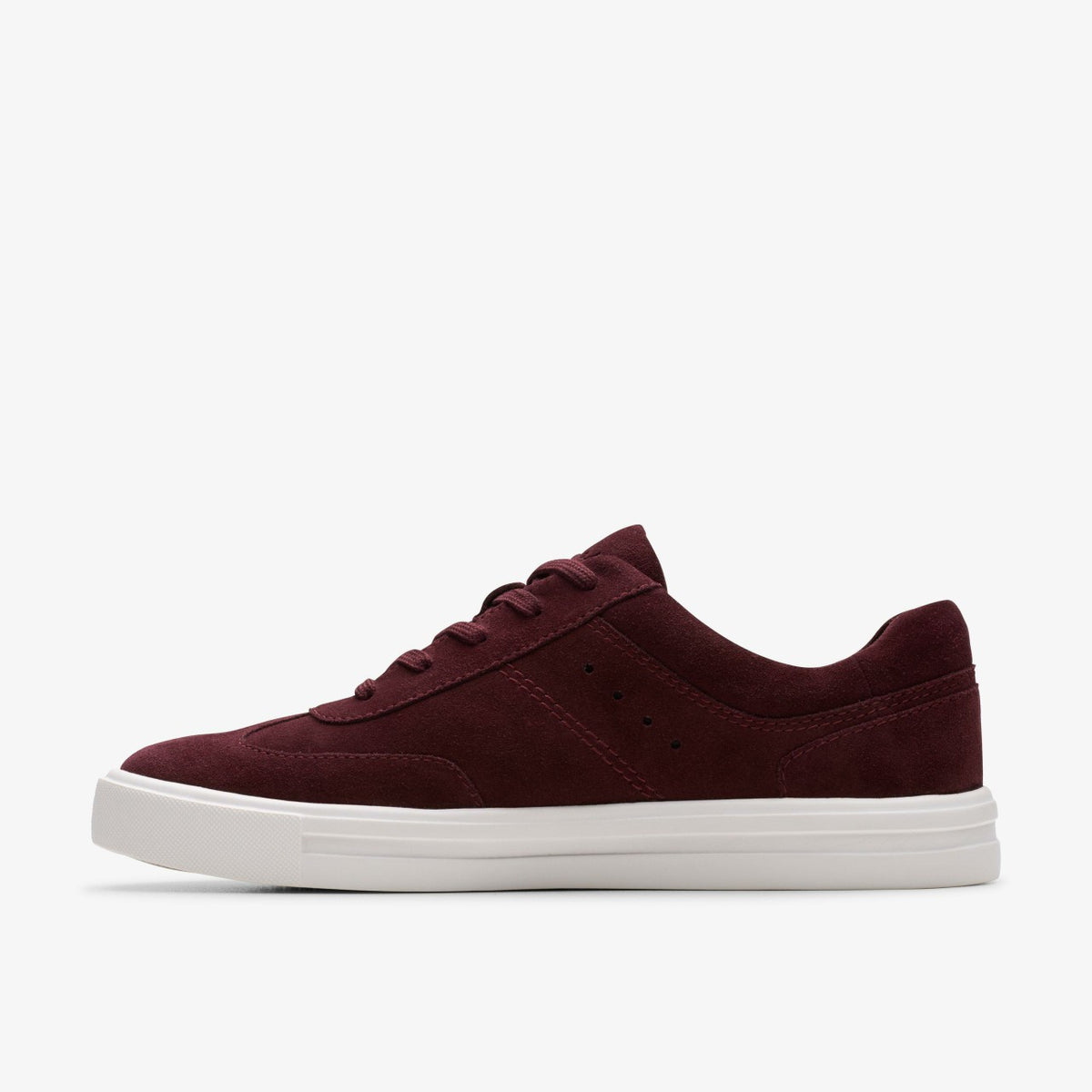 Clarks Women Makea Court Burgundy Suede