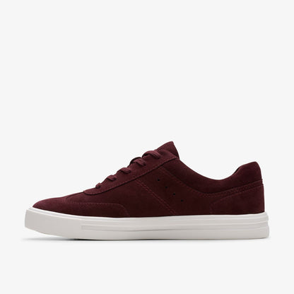 Clarks Women Makea Court Burgundy Suede