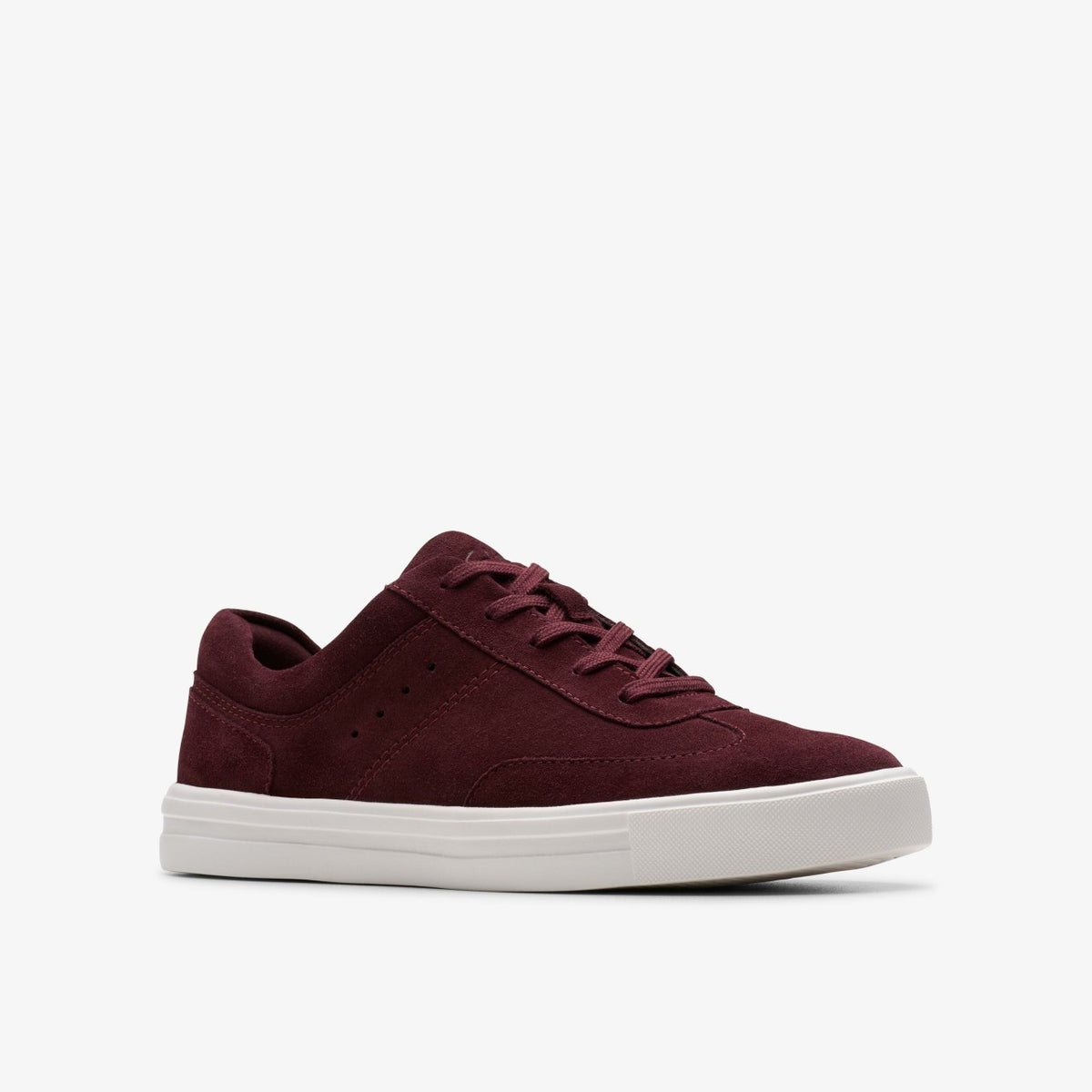 Clarks Women Makea Court Burgundy Suede