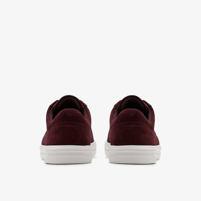 Clarks Women Makea Court Burgundy Suede
