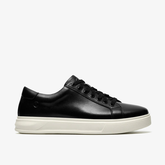 Clarks Men Goswell Tie Black Leather