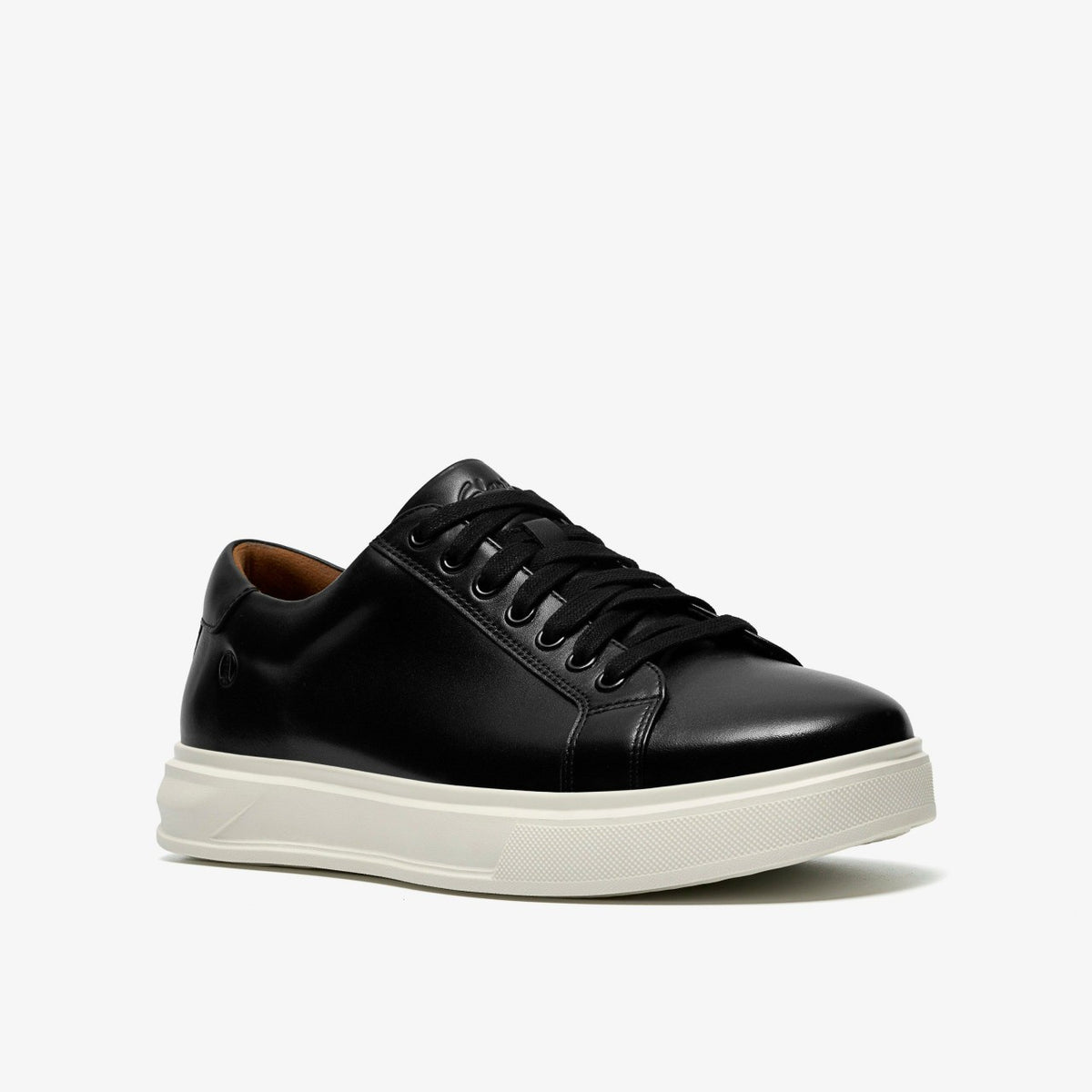 Clarks Men Goswell Tie Black Leather