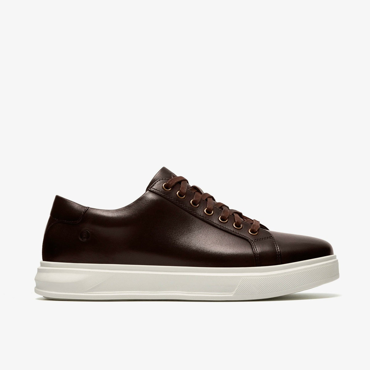Clarks Men Goswell Tie Brown Leather