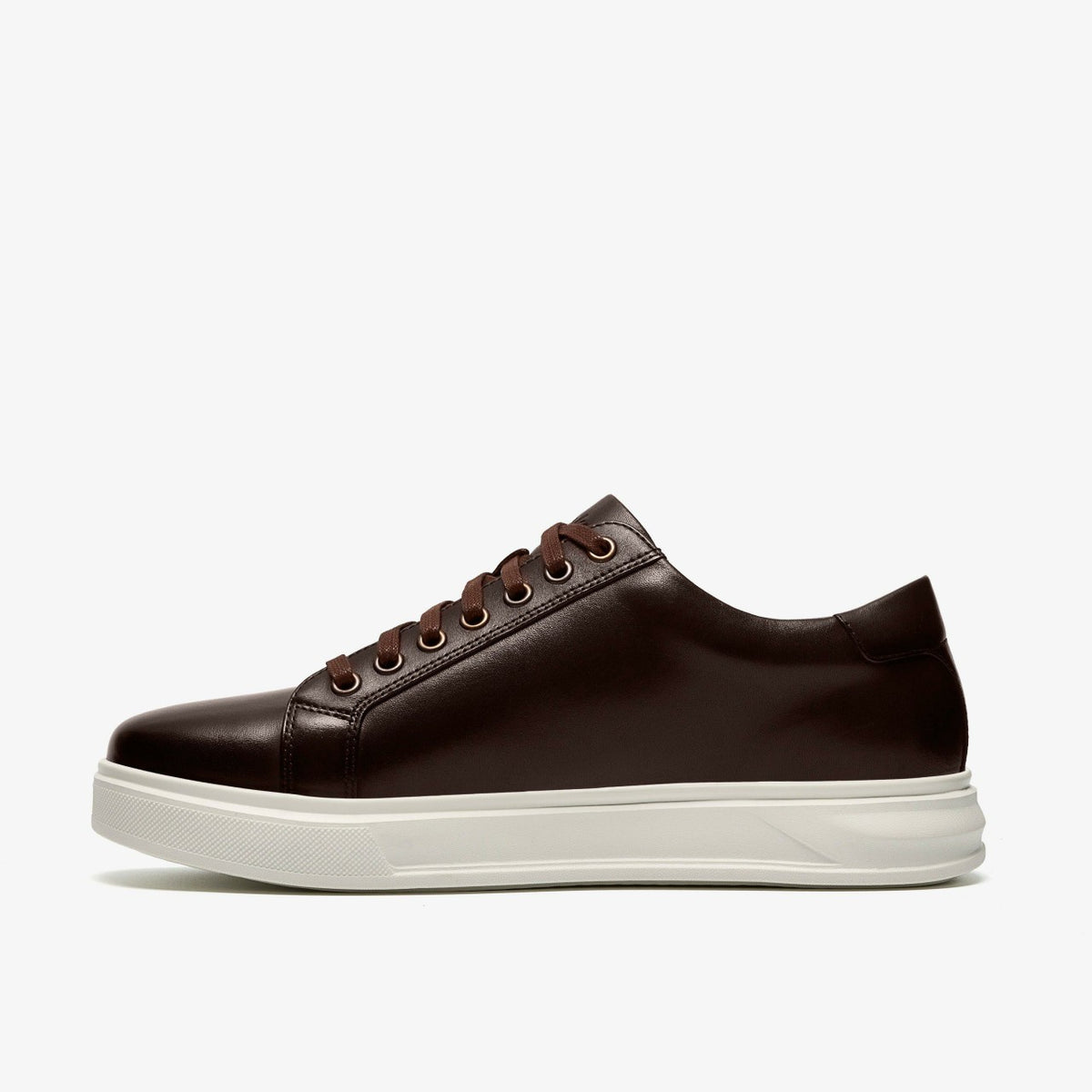Clarks Men Goswell Tie Brown Leather