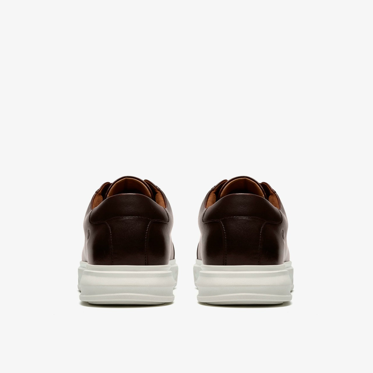 Clarks Men Goswell Tie Brown Leather