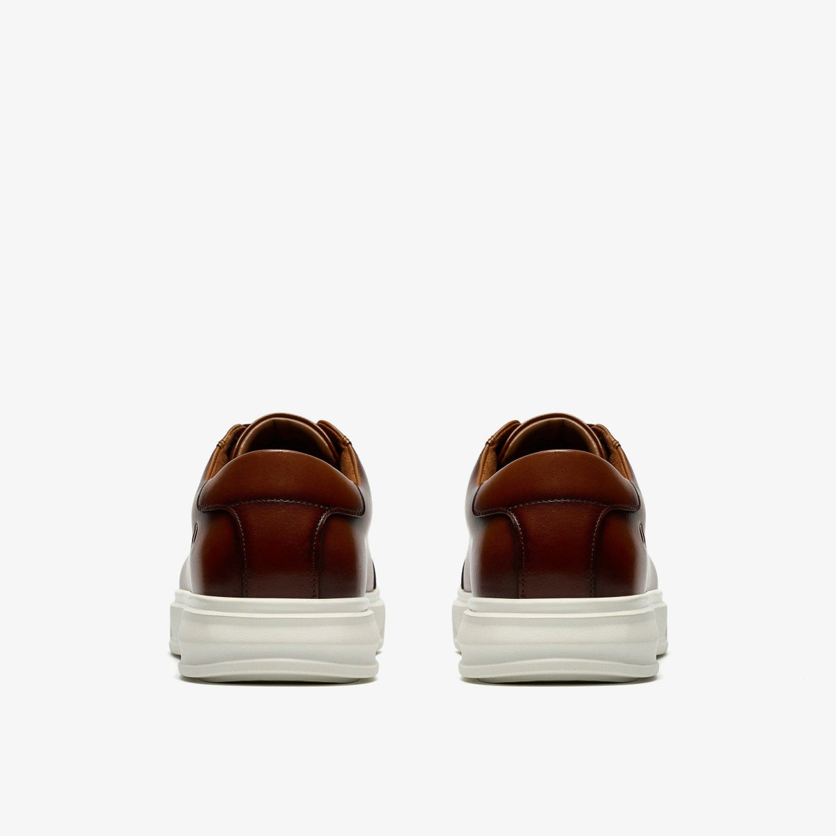 Clarks Men Goswell Tie Tan Leather