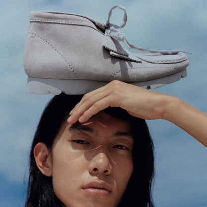 Clarks Men Wallabee Boot PAF Grey/Blue