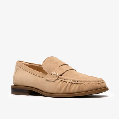 Clarks Women Alixea Walk Warm Sand Suede