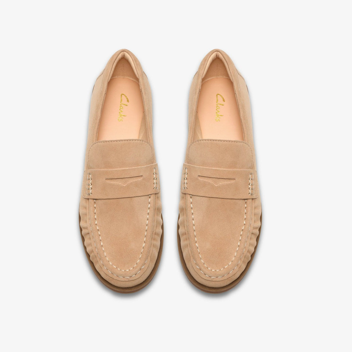 Clarks Women Alixea Walk Warm Sand Suede
