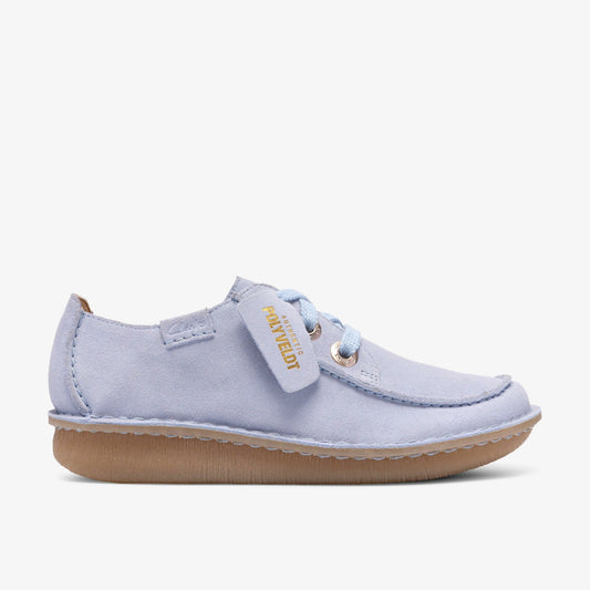 Clarks Women Funny Dream Light Blue Suede