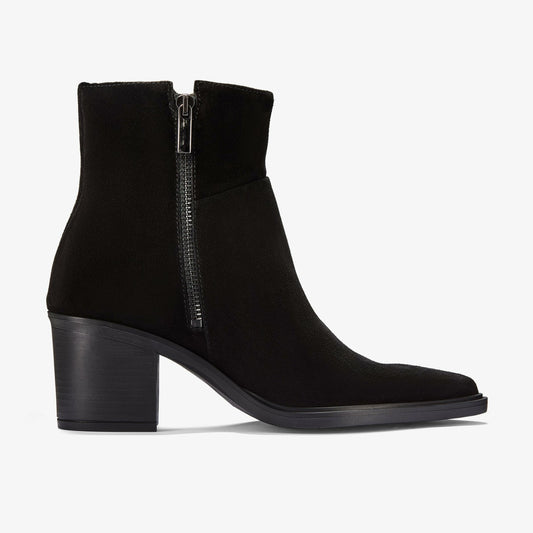 Clarks Women Jesse Zip Black Suede